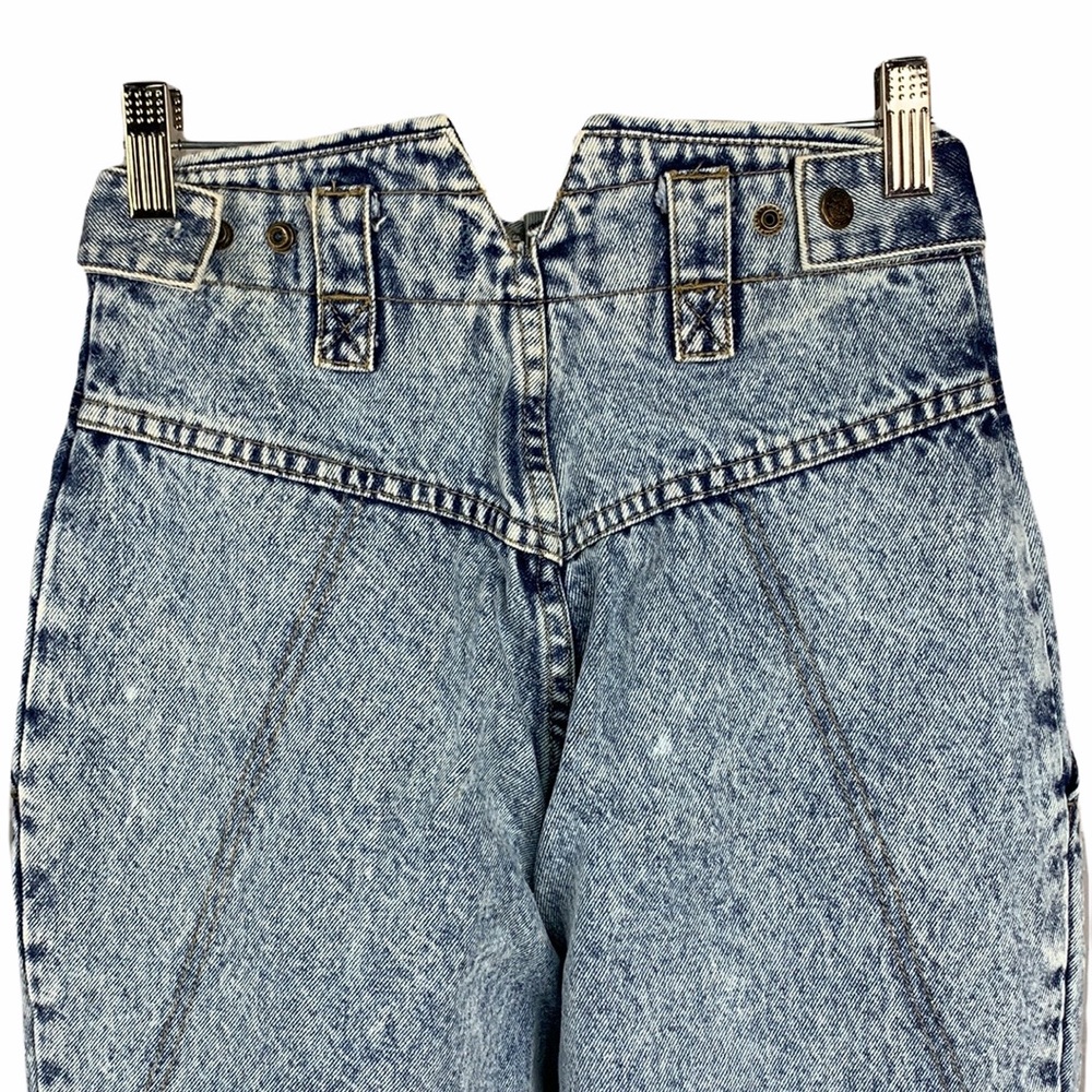 Lawman 80’s Acid Wash High Waisted Tapered Relaxed Fit Mom Jeans Vintage - Picture 10 of 10